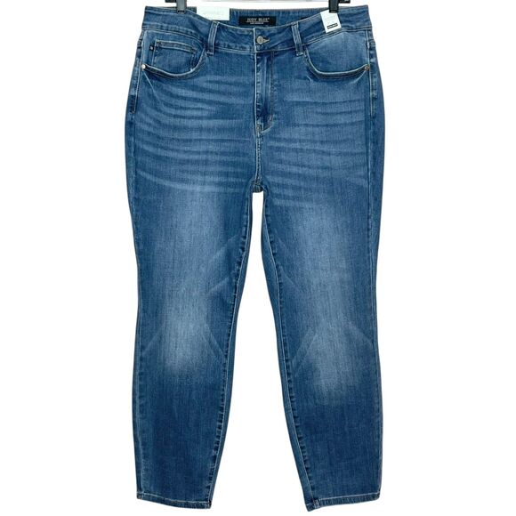 Judy Blue NWT High Waist Slim Fit Ankle Jeans Plus Size 16W Stretch Denim - Picture 1 of 8